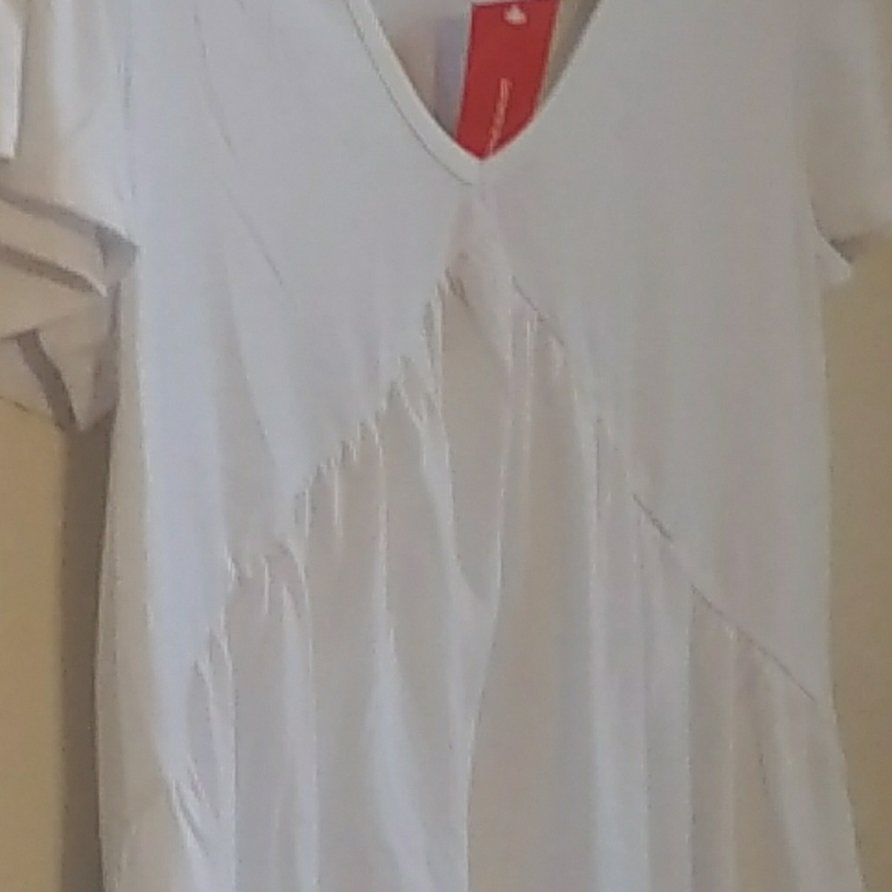 NWT White Top, Sz S, Summer Ready